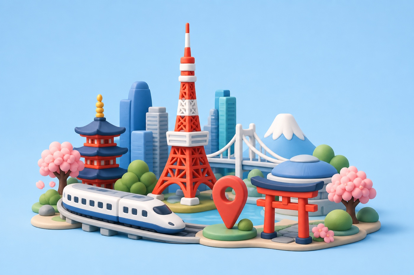 Tokyo travel miniature